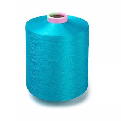 เส้นด้ายถุงเท้าโพลีเอสเตอร์ความดื้อรั้นสูงสีสันสดใสไฮเดรต Spun ดูดซับความชื้น
